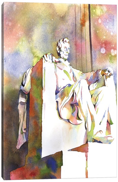 Abraham Lincoln Memorial- Washington, DC Canvas Art Print - Lincoln Memorial