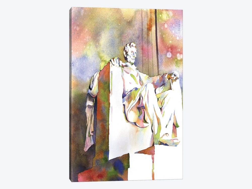 Abraham Lincoln Memorial- Washington, DC by Ryan Fox 1-piece Canvas Print