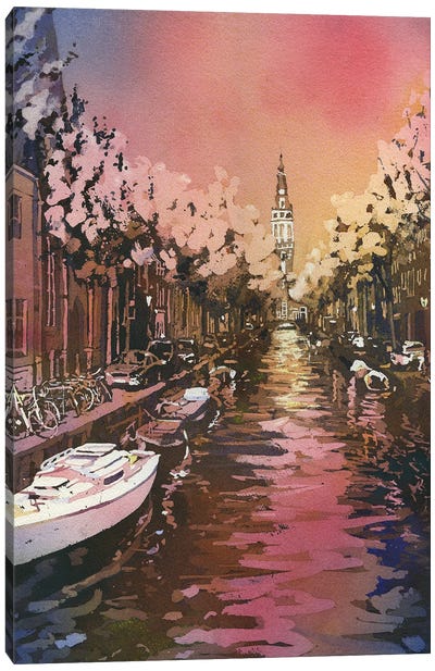 Church- Amsterdam, Netherlands Canvas Art Print - Amsterdam Art