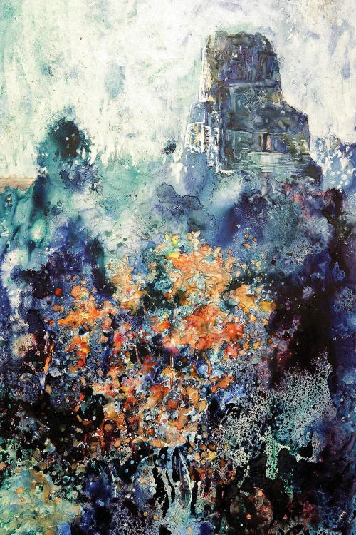 Mayan Ruins Temple Tikal by Ryan Fox wall art