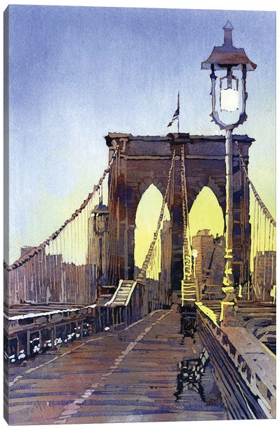Brooklyn Bridge- NYC Canvas Art Print - Ryan Fox