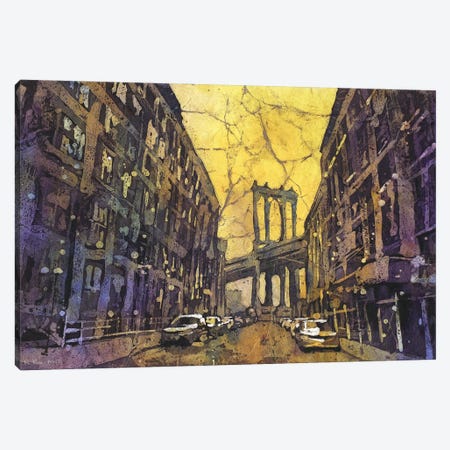 Brooklyn Bridge From Brooklyn- NYC Canvas Print #RFX98} by Ryan Fox Canvas Artwork