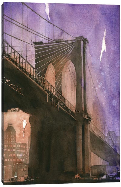 Brooklyn Bridge Canvas Art Print - Ryan Fox