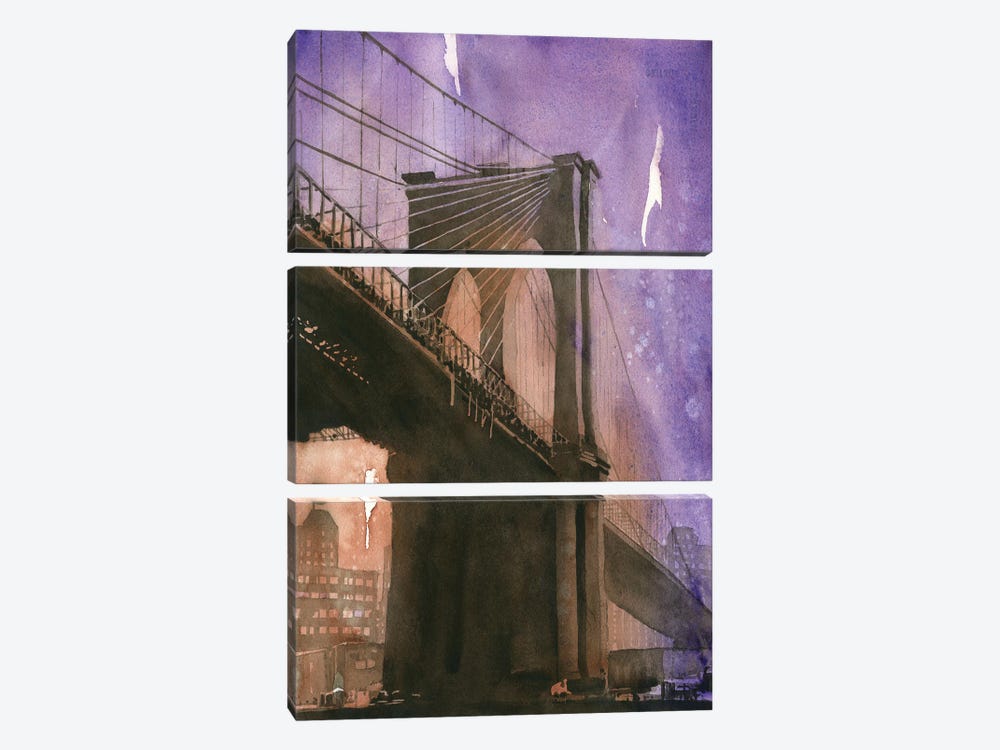 Brooklyn Bridge by Ryan Fox 3-piece Art Print