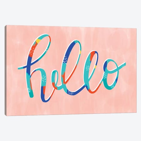Hello Canvas Print #RGA15} by Richelle Garn Canvas Art Print