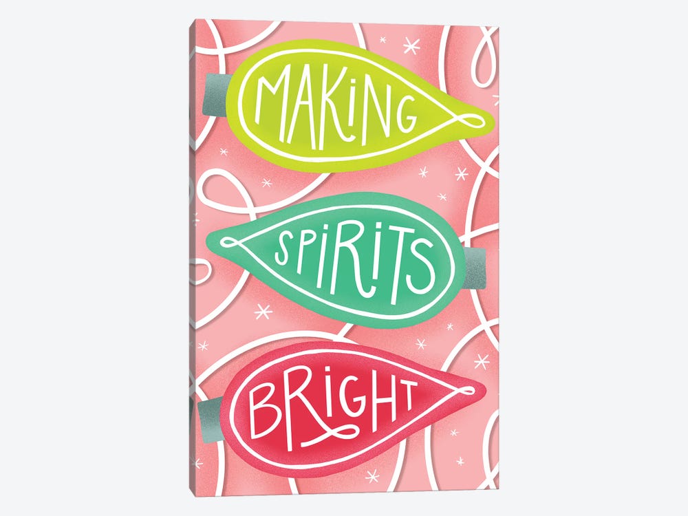 Merry+Bright IV by Richelle Garn 1-piece Canvas Art