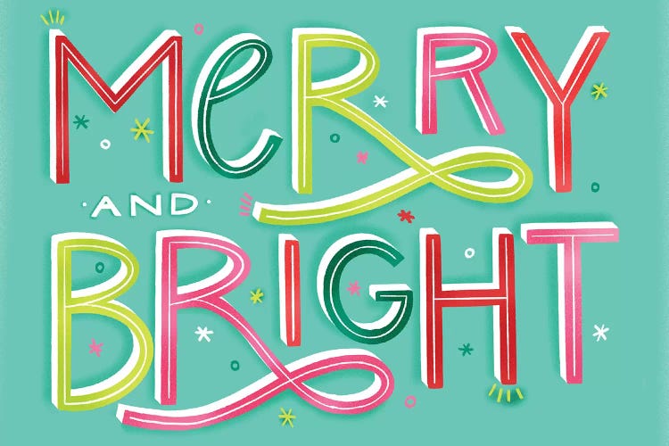 Merry+Bright IX by Richelle Garn wall art