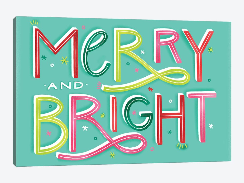 Merry+Bright IX by Richelle Garn 1-piece Art Print