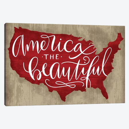 America The Beautiful I Canvas Print #RGA6} by Richelle Garn Canvas Artwork