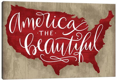 America The Beautiful I Canvas Art Print