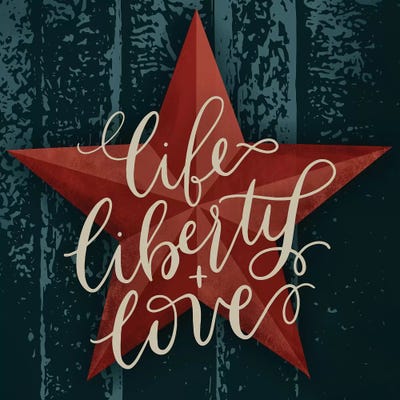 America The Beautiful III by Richelle Garn art print