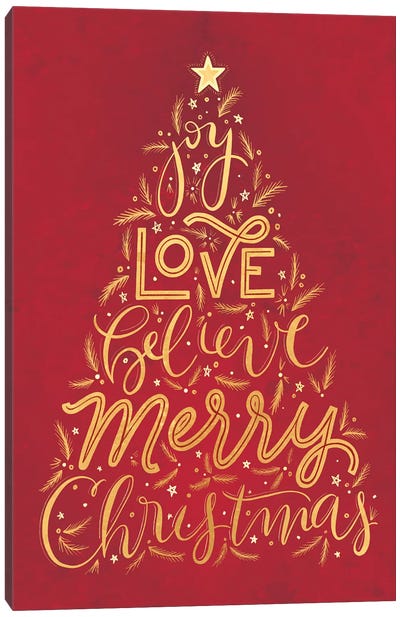Brilliant Shiny Christmas II Canvas Art Print - Christmas Signs & Sentiments