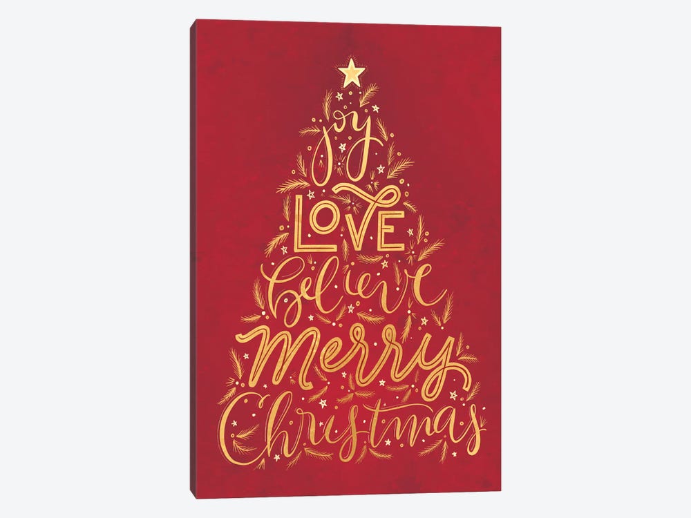 Brilliant Shiny Christmas II by Richelle Garn 1-piece Canvas Art