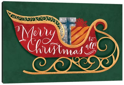 Brilliant Shiny Christmas V Canvas Art Print - Richelle Garn