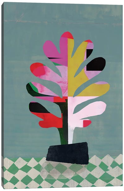 Colorful Plant Canvas Art Print - Rogerio Arruda