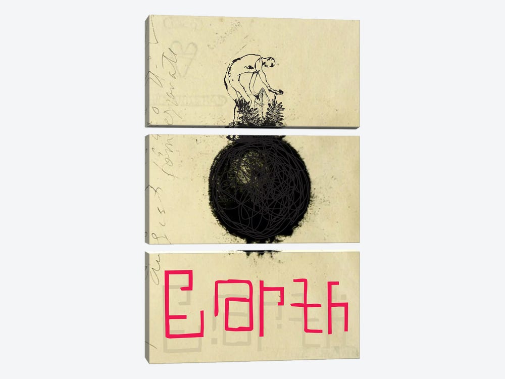 Earth by Rogerio Arruda 3-piece Canvas Art