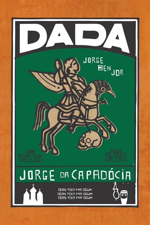 Dada Jorge Da Capadócia by Rogerio Arruda wall art