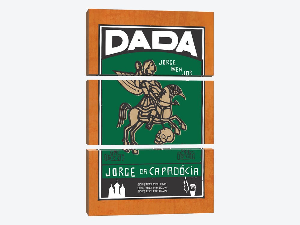 Dada Jorge Da Capadócia by Rogerio Arruda 3-piece Canvas Wall Art