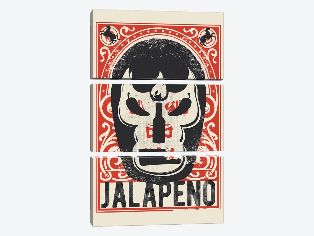 Jalapeno by Rogerio Arruda 3-piece Canvas Print