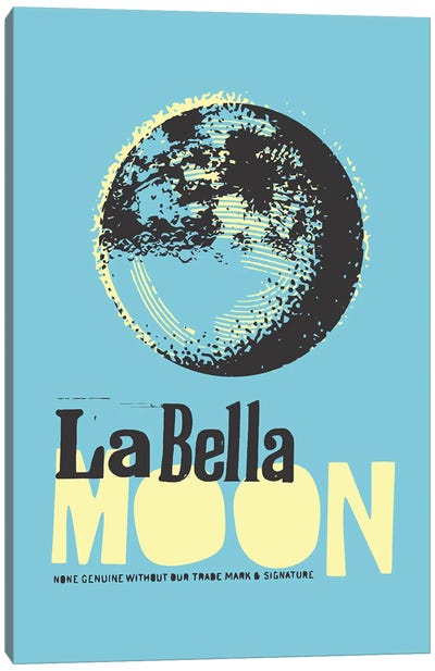 La Bella Moon Canvas Art Print - Rogerio Arruda