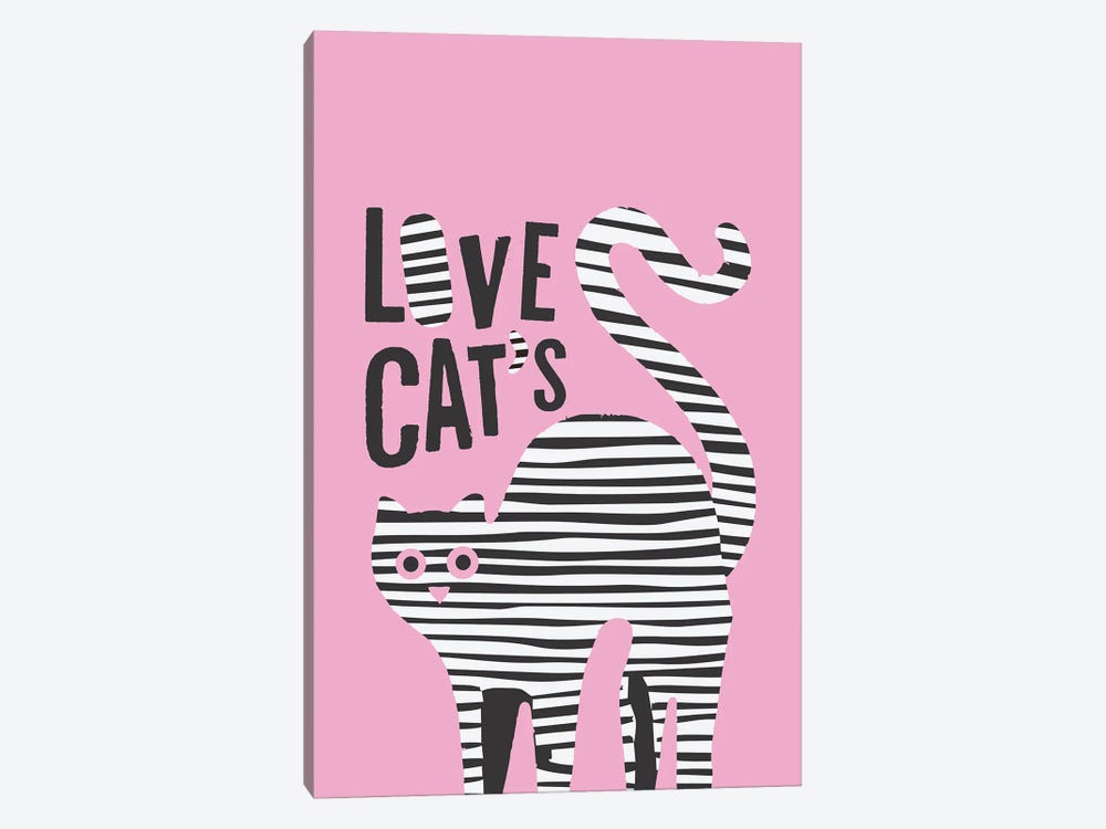 Love Cats by Rogerio Arruda 1-piece Canvas Print