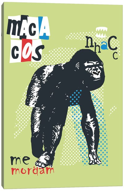Macacos Me Mordam Canvas Art Print - Gorilla Art
