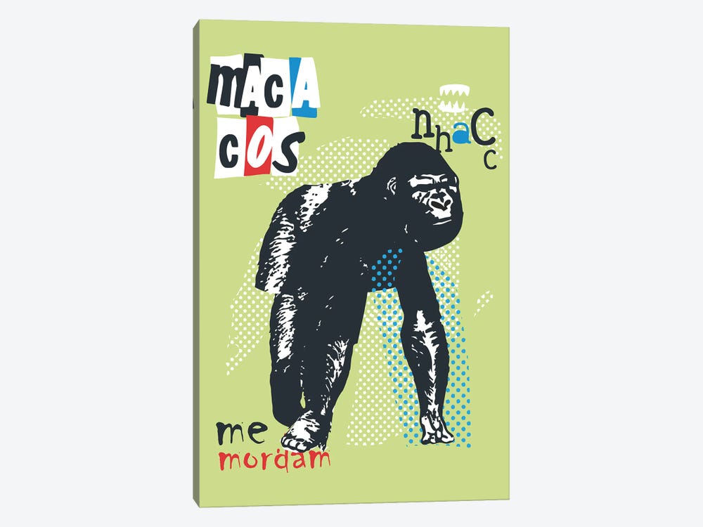 Macacos Me Mordam by Rogerio Arruda 1-piece Art Print