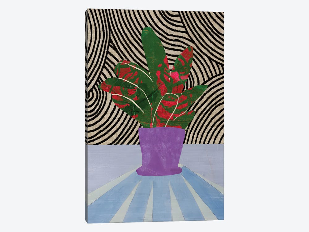Purple Vase by Rogerio Arruda 1-piece Canvas Print
