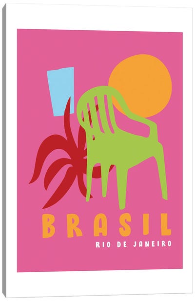 Rio Canvas Art Print - The Cut Outs Collection