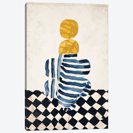 Striped Vase Canvas Print #RGD46} by Rogerio Arruda Canvas Art Print