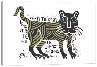 Tigress Canvas Art Print - Rogerio Arruda