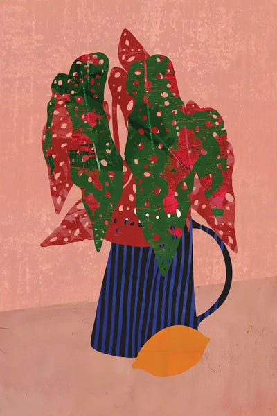 Fine Art Print: Vertical Striped Vase by Rogerio Arruda