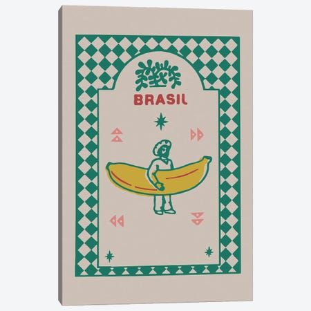 Banana Brasil Canvas Print #RGD5} by Rogerio Arruda Canvas Print