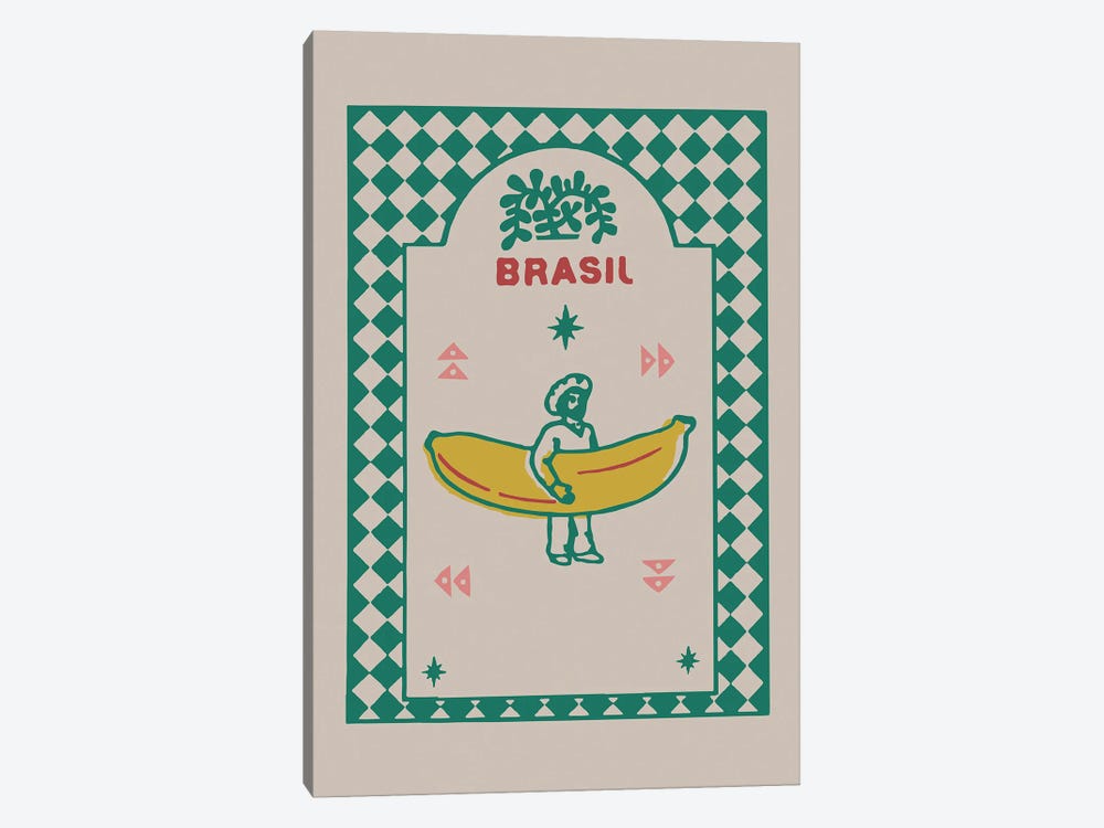 Banana Brasil by Rogerio Arruda 1-piece Canvas Art Print