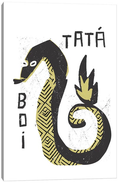 Boi Tatá Canvas Art Print - Snake Art