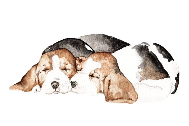 Beagles by Wandering Laur wall art