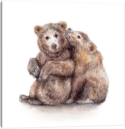 Bears Canvas Art Print - Wandering Laur