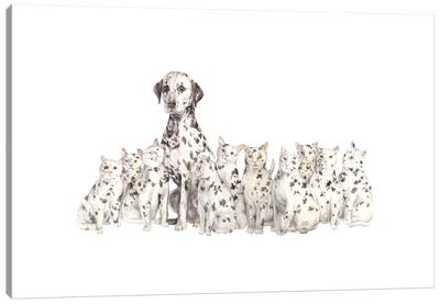 Dalmatian And Copycats Canvas Art Print - Wandering Laur