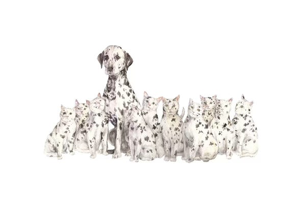 Wandering Laur: Dalmatian And Copycats by Wandering Laur