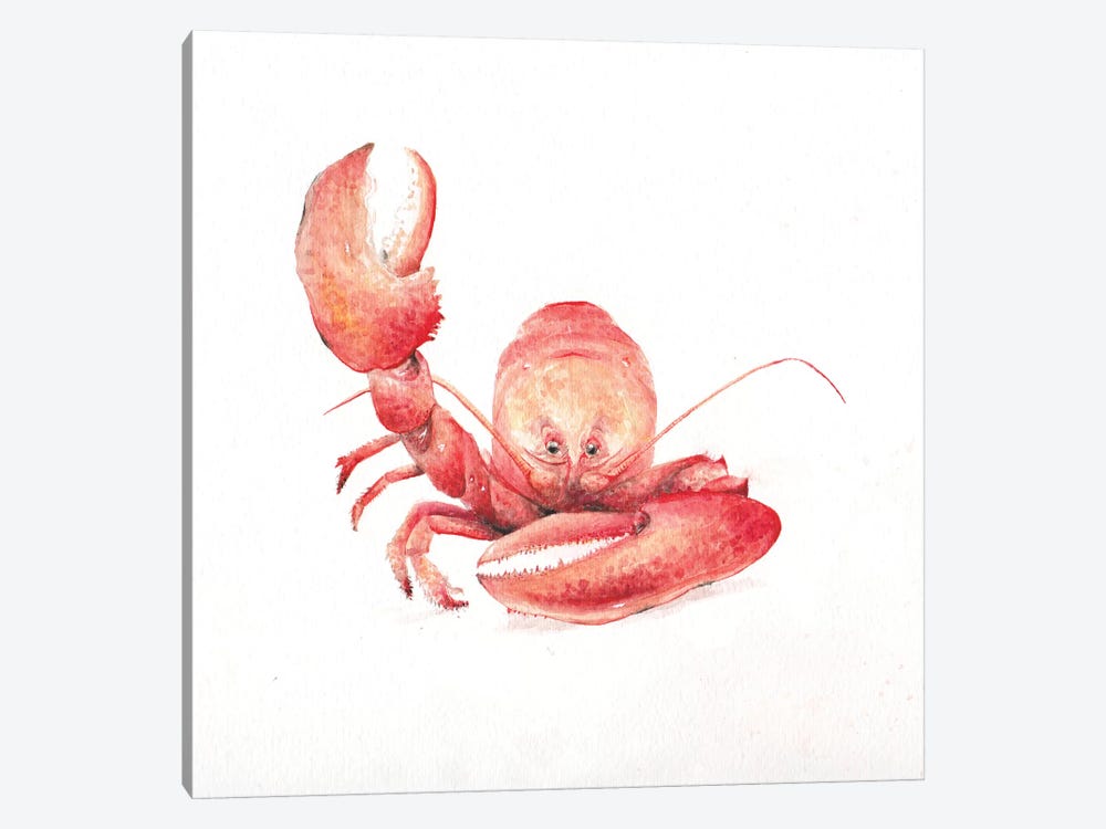Lobster by Wandering Laur 1-piece Canvas Wall Art