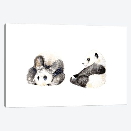 Playful Panda Cubs Canvas Print #RGF64} by Wandering Laur Canvas Print