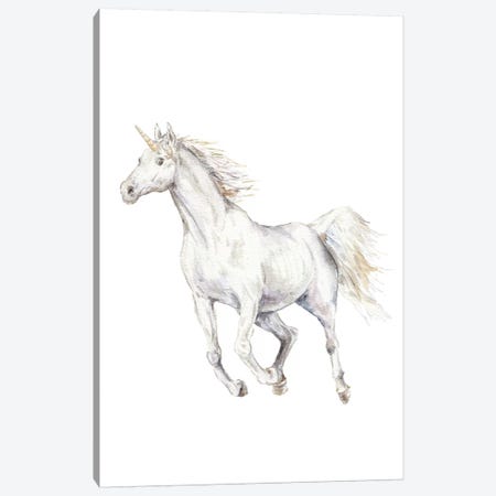 Unicorn Canvas Print #RGF91} by Wandering Laur Art Print