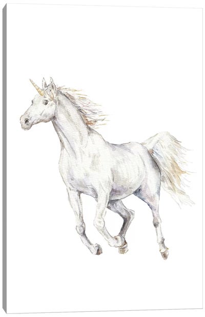 Unicorn Canvas Art Print - Wandering Laur