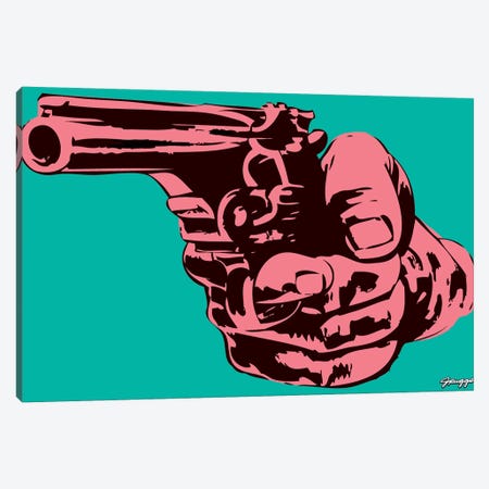 Gun I Canvas Print #RGG13} by JRuggs Canvas Wall Art