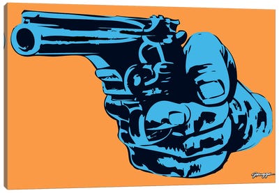 Gun II Canvas Art Print - Jruggs