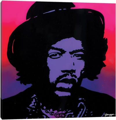 Hendrix Hat Canvas Art Print - Jruggs