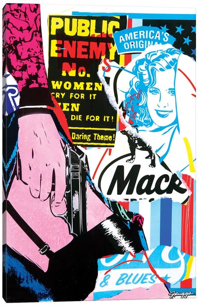 Mack I Canvas Art Print - Similar to Roy Lichtenstein