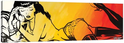 Phone Canvas Art Print - Nude Art