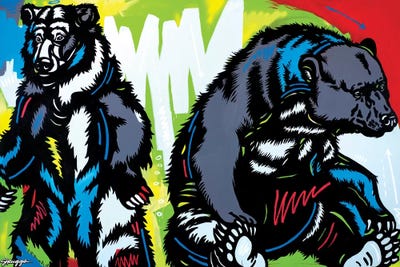 Two Bears by JRuggs multi panel art