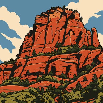 JRuggs - Unframed Prints: Slide Rock Sedona, AZ by JRuggs